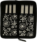 ChiaoGoo Double Point Sock Set Stainless Steel 6in - Precise sock