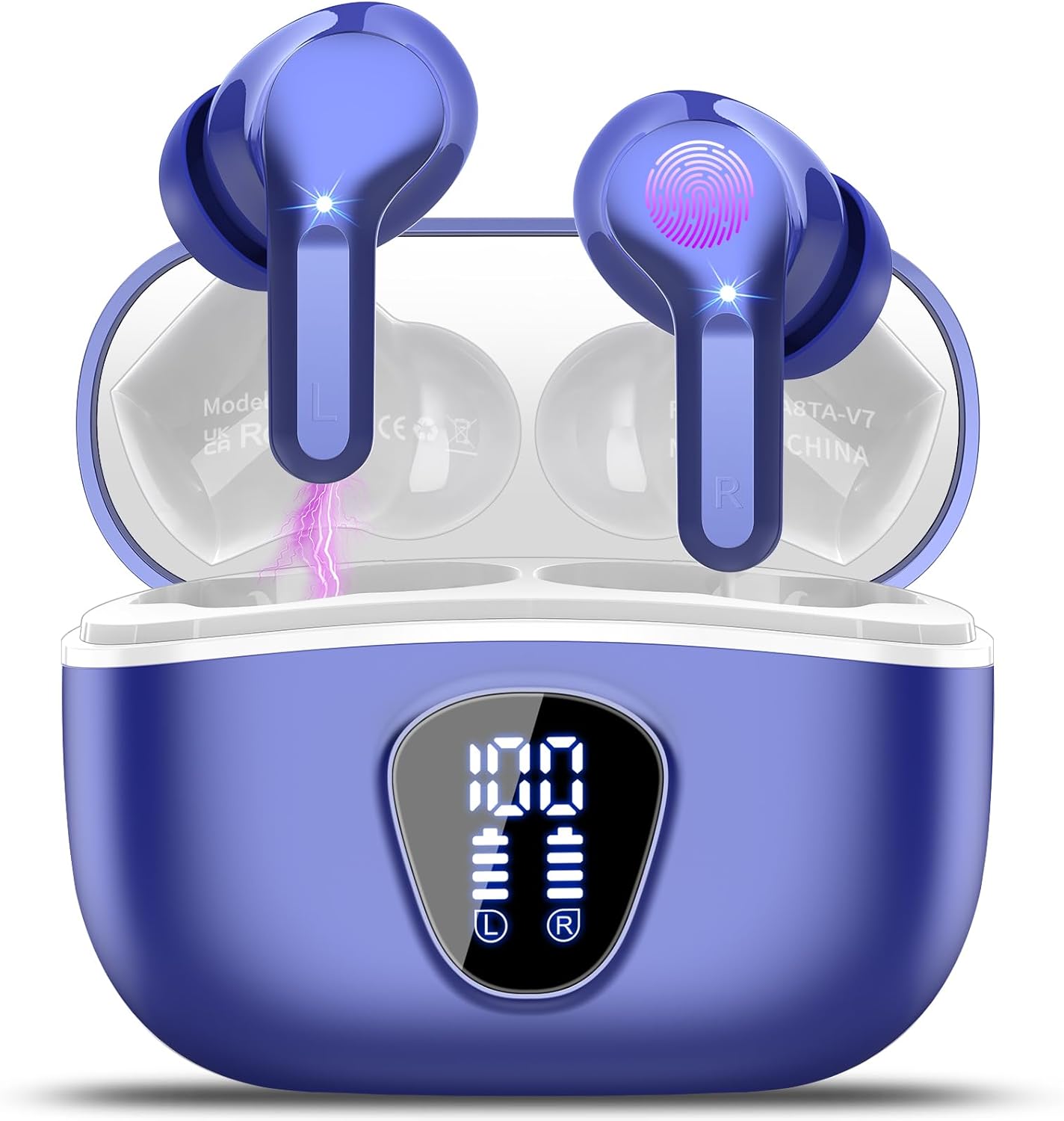 HiFi Wireless Earbuds: 40H Playback, Noise Cancelling, IP7 Waterproof