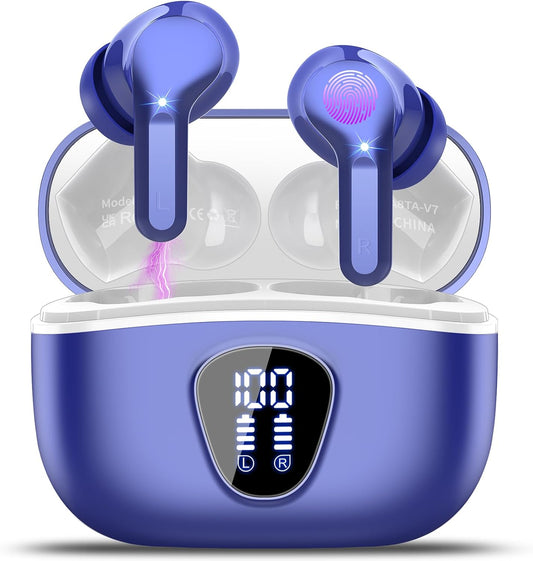 HiFi Wireless Earbuds: 40H Playback, Noise Cancelling, IP7 Waterproof