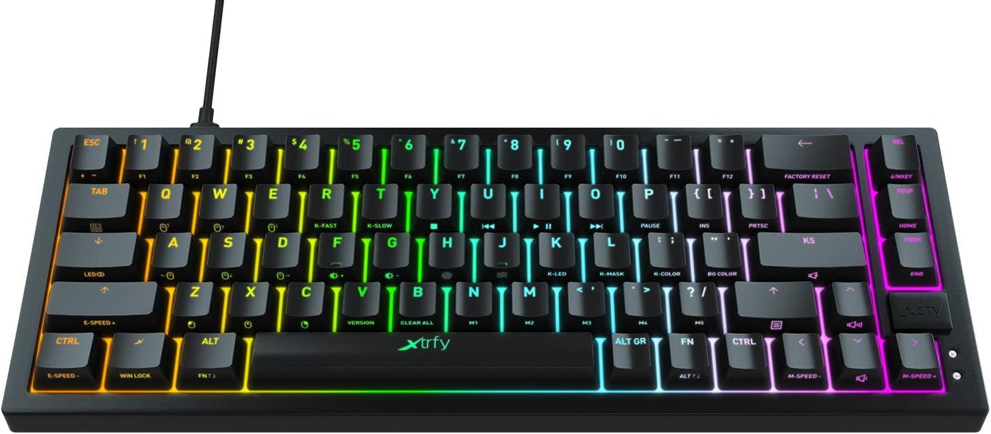Xtrfy K5 Compact Gaming Keyboard: Sleek RGB Illumination