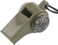 Emergency Whistle with Lanyard 3-in-1 Survival Gear - Compact Guide