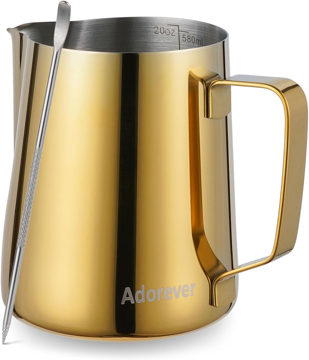 Milk Frothing Pitcher 600ml for Perfect Latte Art at Home