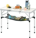 3ft Aluminum Folding Picnic Table - Lightweight Portable Outdoor Table
