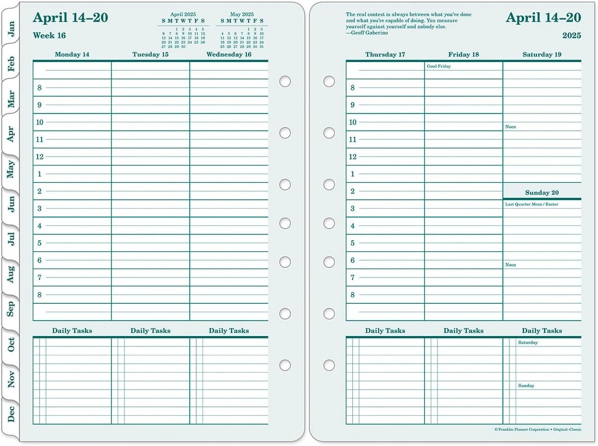 FranklinCovey Original Planner Refill for Weekly Organization