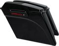TCMT Vivid Black 5ft Stretched Saddlebags 6x9 Speaker Lid Latches