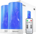 Upgraded LED Flame Lights with Remote & Timer - Realistic Flicker