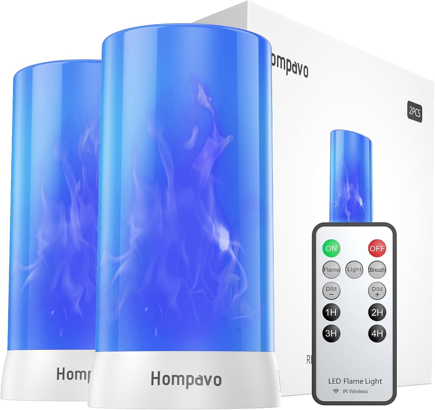 Upgraded LED Flame Lights with Remote for Home Decor & Events