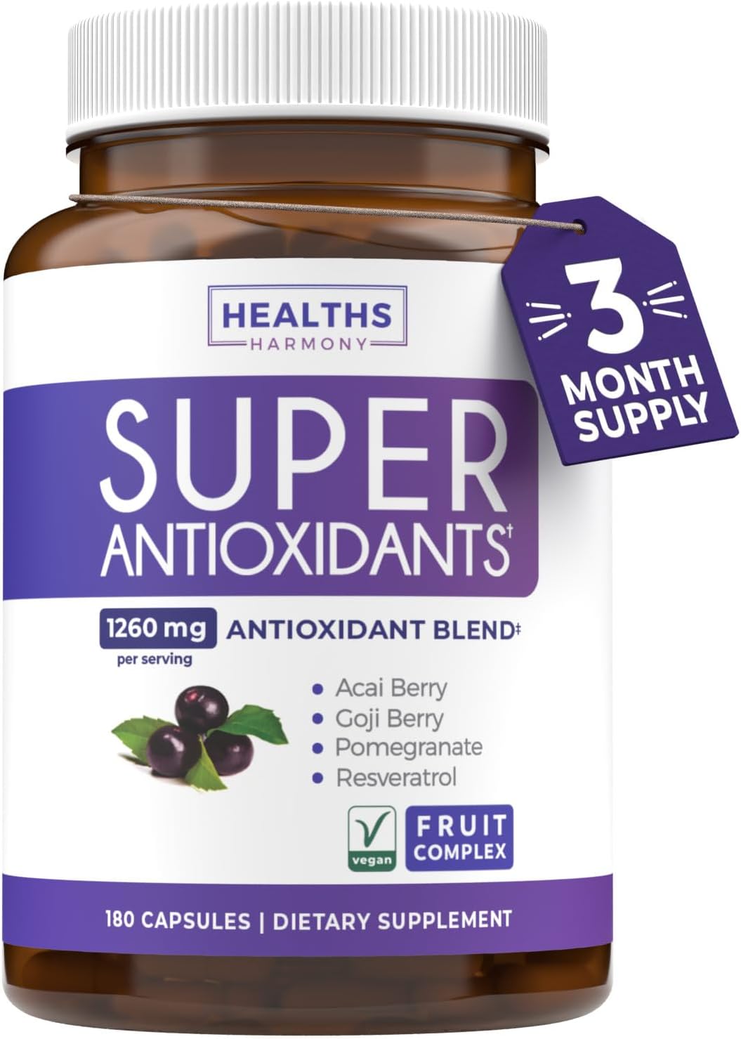 Super Antioxidants Supplement for Immune Support and Skin Care