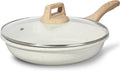 Nonstick Ceramic Frying Pan Skillet with Lid 11in - Easy-Clean