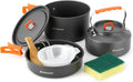 Odoland 10pcs Camping Cookware Set - Outdoor Culinary Essential