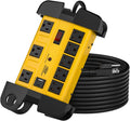 Heavy Duty Surge Protector Power Strip with USB-C Ports - Durable