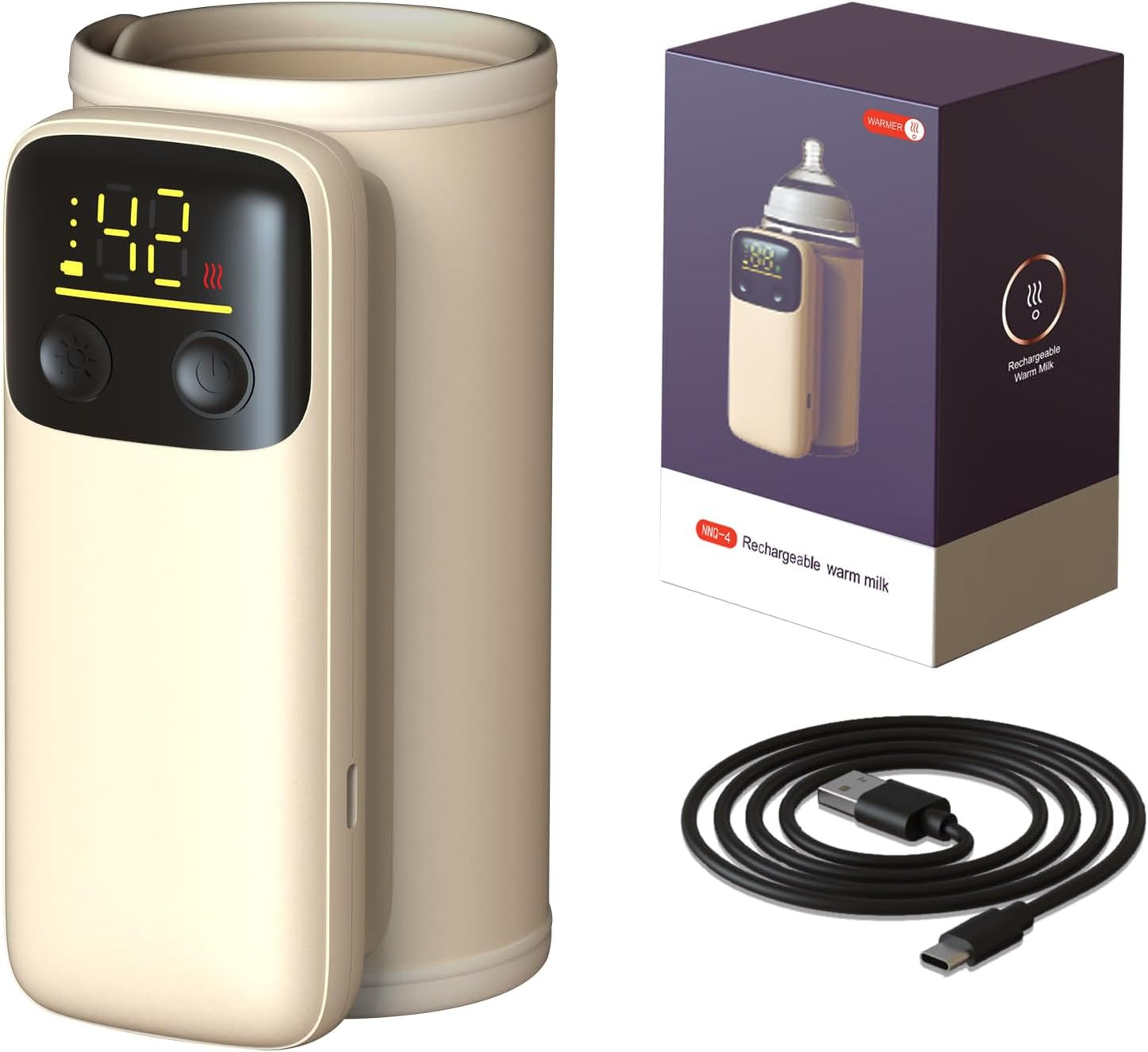 Travel Bottle Warmer: Fast Heat, Leak-Proof, Long Battery Life
