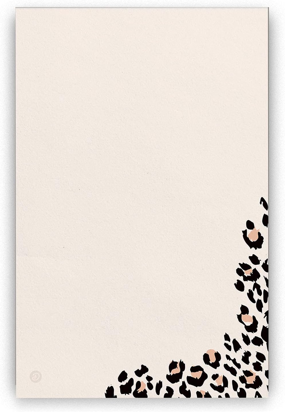 Stylish Cheetah Print Notepad, 4x6 in, 100 Sheets