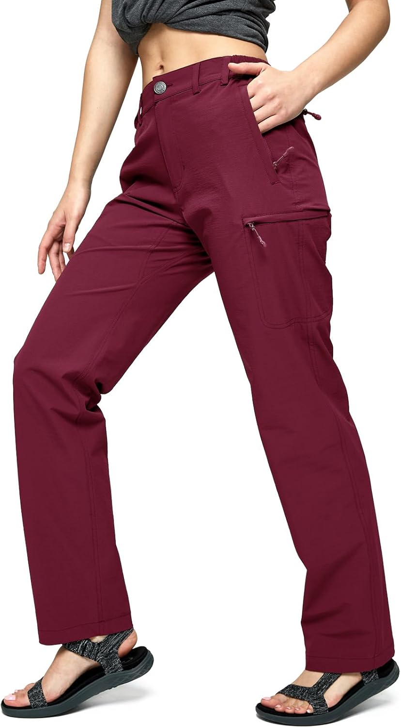 MIER Women's Quick Dry Cargo Pants for Hiking and Outdoor Use