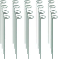 24 in Plant Support Stakes Pack - Stable Single Stem Rings