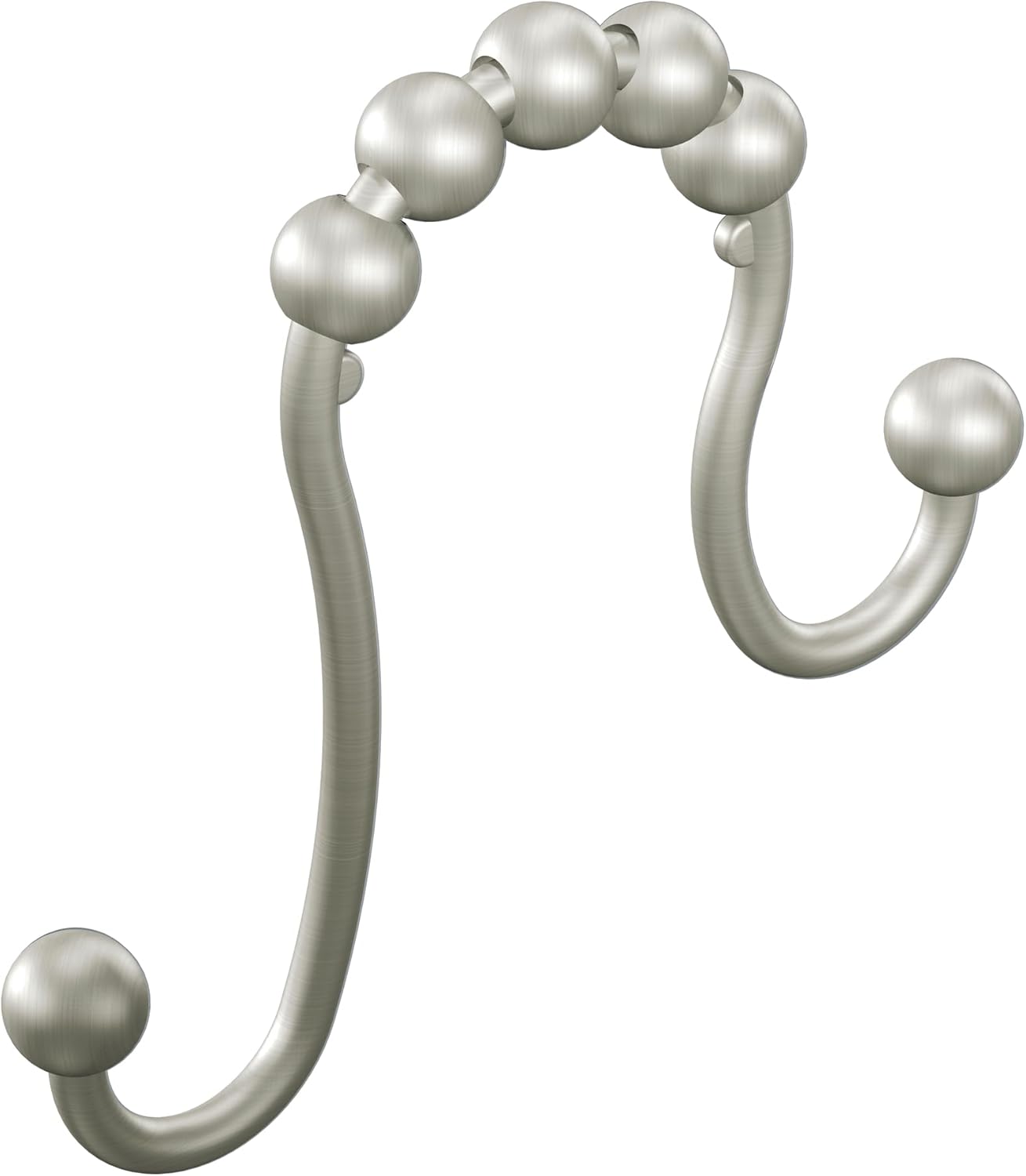 Moen Brushed Nickel Shower Rings: Double Hooks for Effortless Use