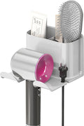 Hair Dryer Holder Wall Mounted White - Self Adhesive Storage Stand
