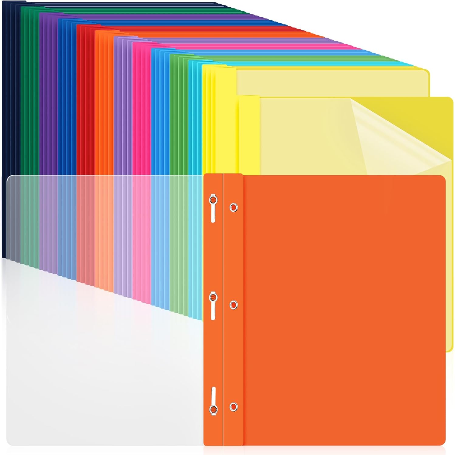 48 Pack Plastic Report Covers for Organized Document Storage