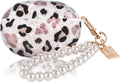 Glitter Marble Shell Case for Beats Studio Buds - Pearl Wrist Keychain