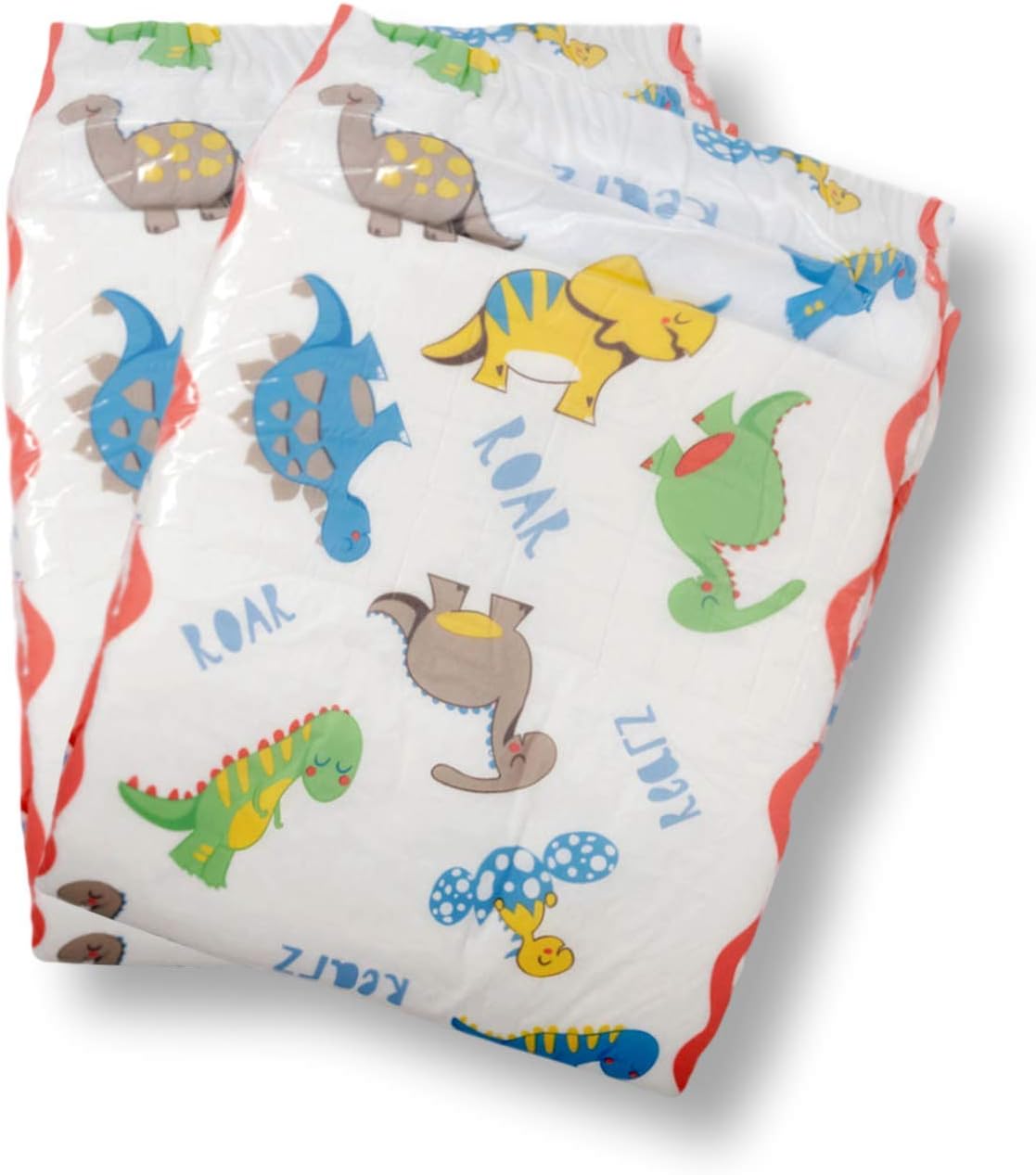 Rearz Dinosaur Elite Adult Diapers - Superior Absorbency (Large)