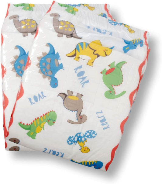 Rearz Dinosaur Elite Adult Diapers - Superior Absorbency (Large)