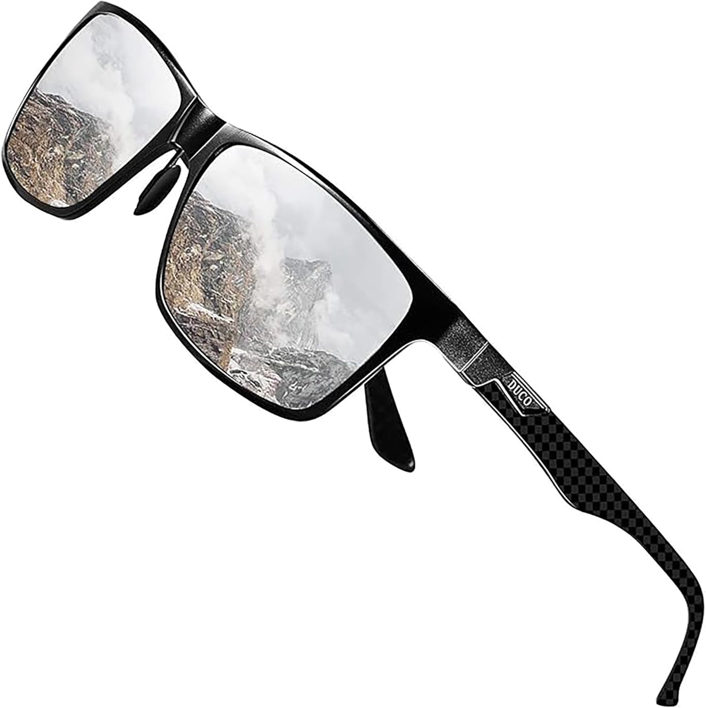 DUCO Mens Sunglasses Polarized Rectangle Sunglass for Men