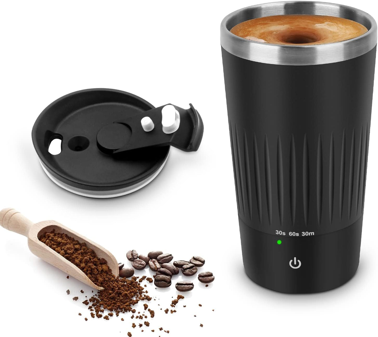 VAlinks Self Stirring Coffee Mug - Rechargeable Stainless Steel