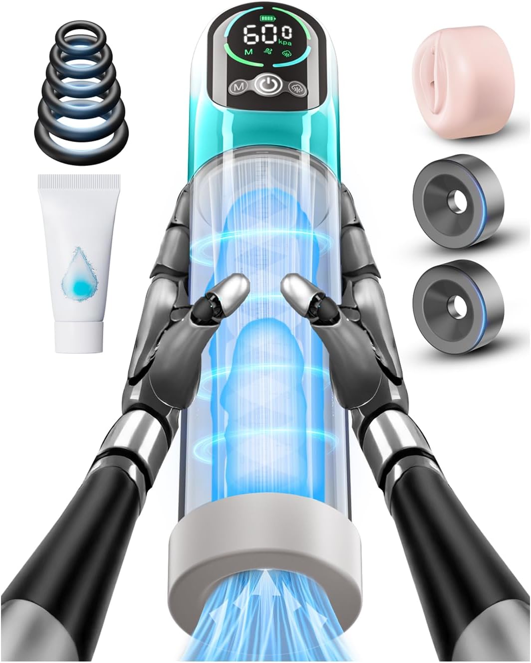 Electric Penis Pump for ED Treatment - 2 in 1 Vacuum Device