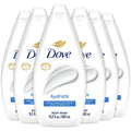Dove Body Wash Hydrate 6-Pack - Moisturizing Cleanser for Dry Skin