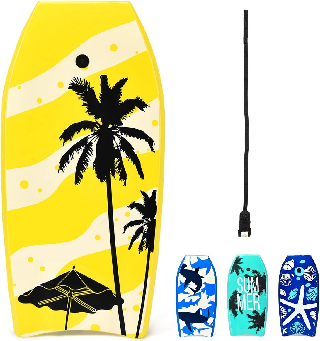 GYMAX Boogie Boards for Beach - Lightweight Body Board Fun