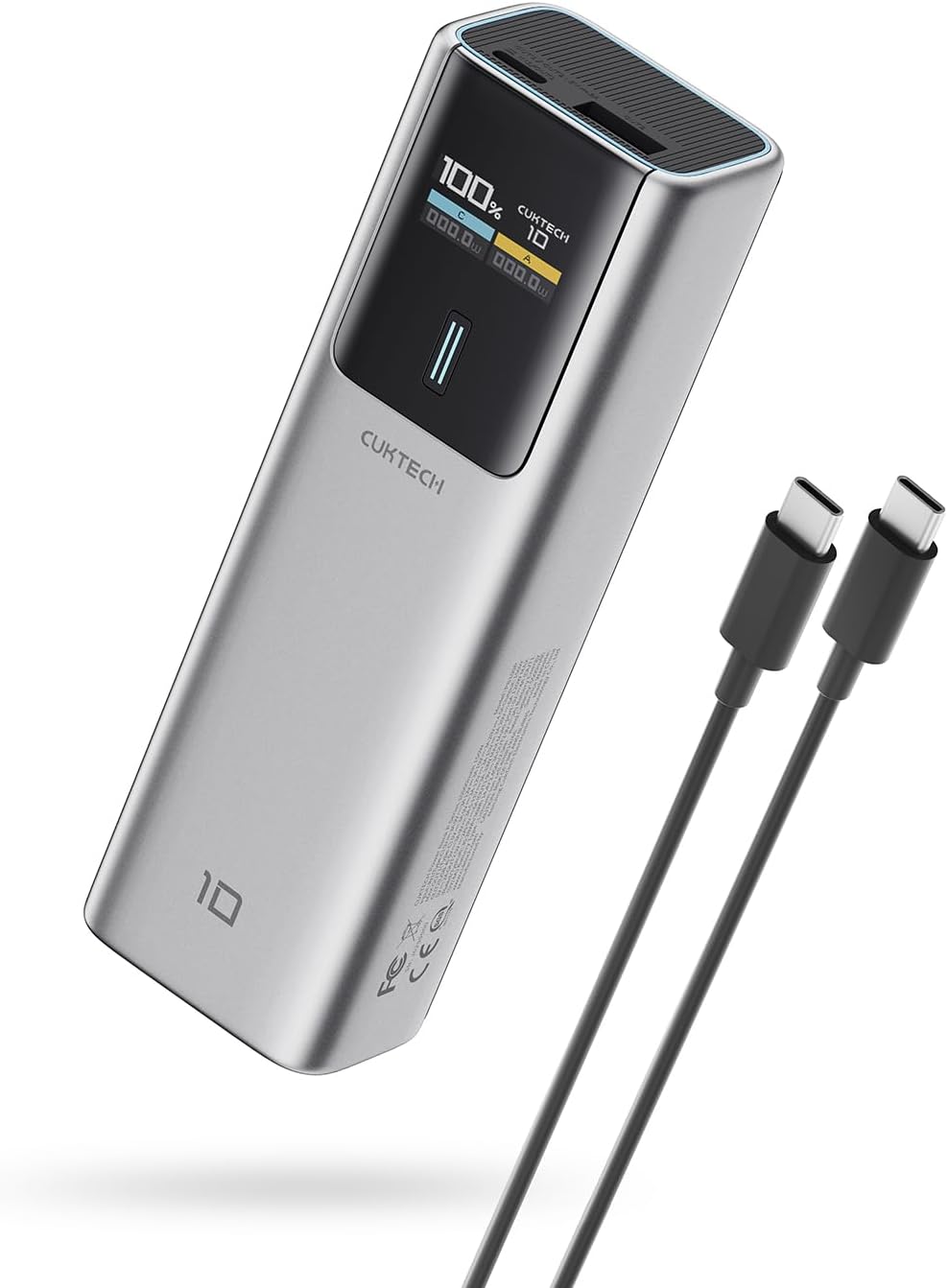 CUKTECH 10 Power Bank 10000mAh with Smart Display for Fast Charging