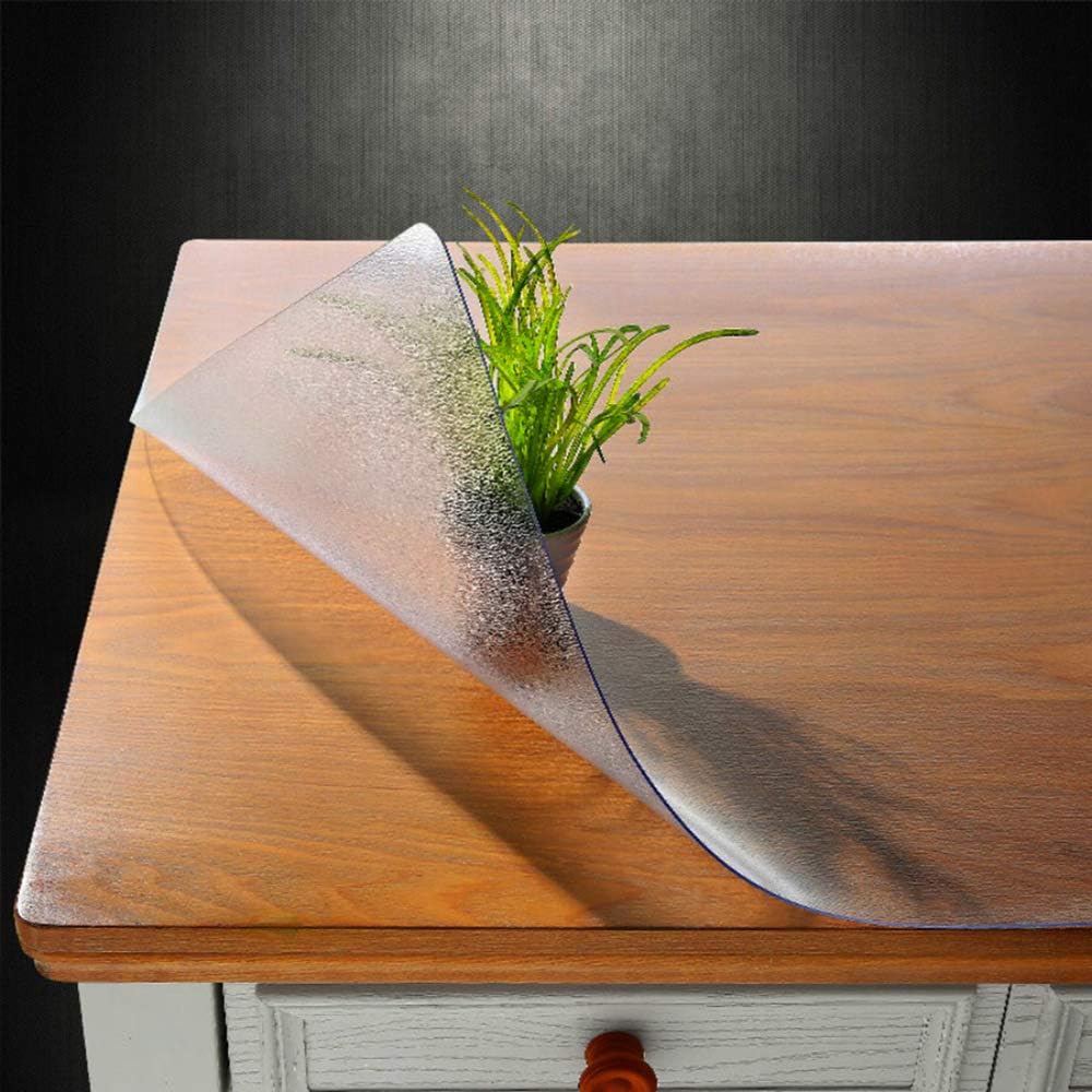 Custom Multisize Frosted PVC Table Cover Protector for Dining