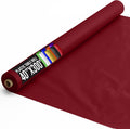 Burgundy Plastic Table Cover Roll 40in x 300ft - Heavy Duty Disposable