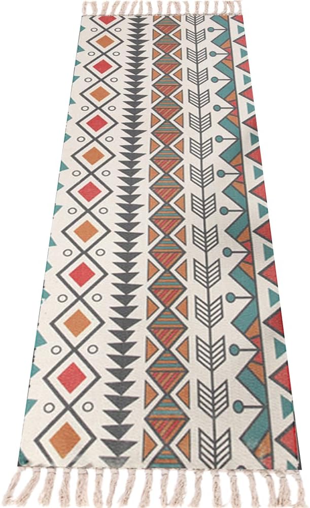 Absorbent Cotton Yoga Rug | Grippy Tight Weave