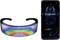 AINSKO LED Customizable Bluetooth Glasses - App Controlled Light