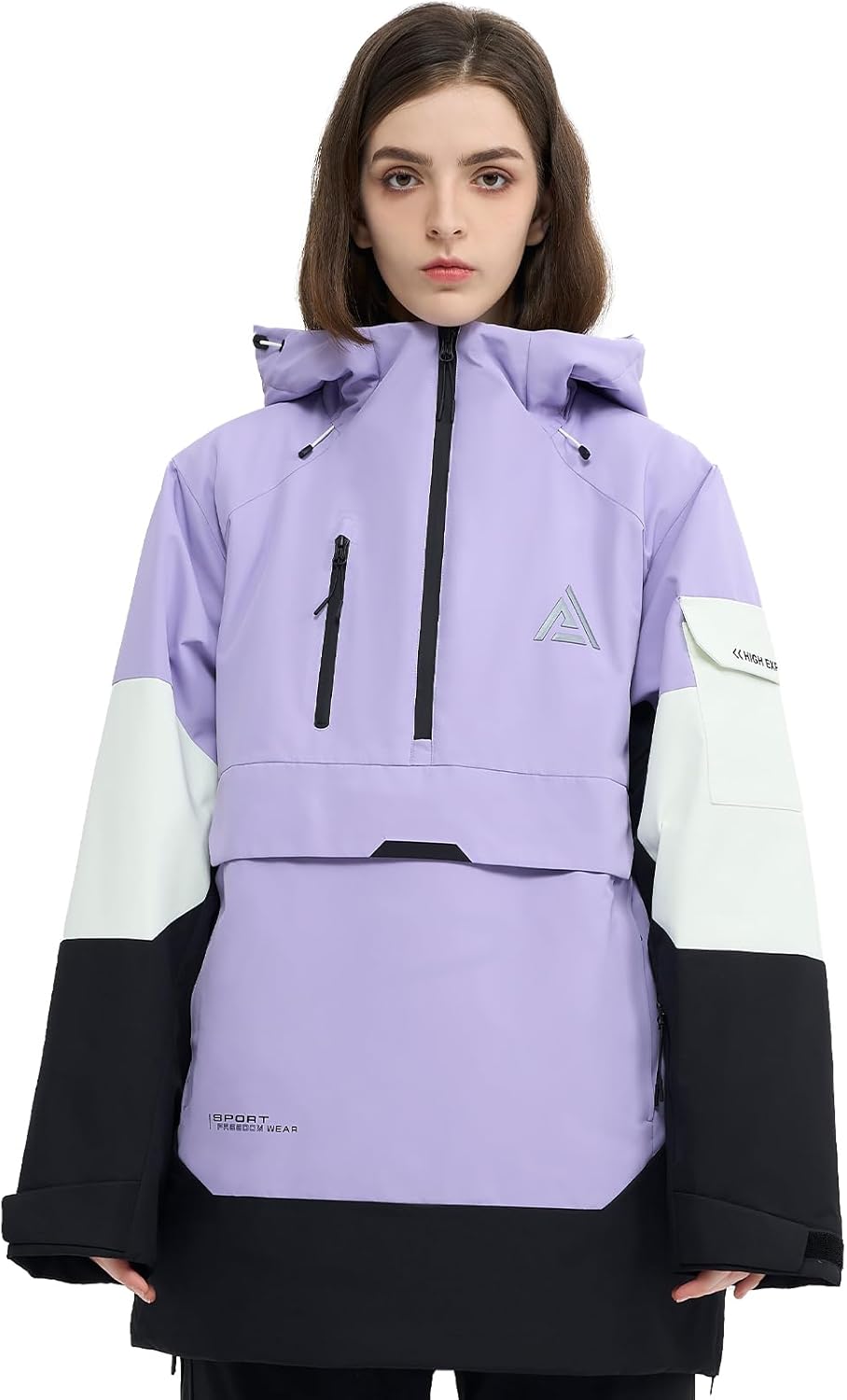Warm Hooded Snow Anorak - High Performance
