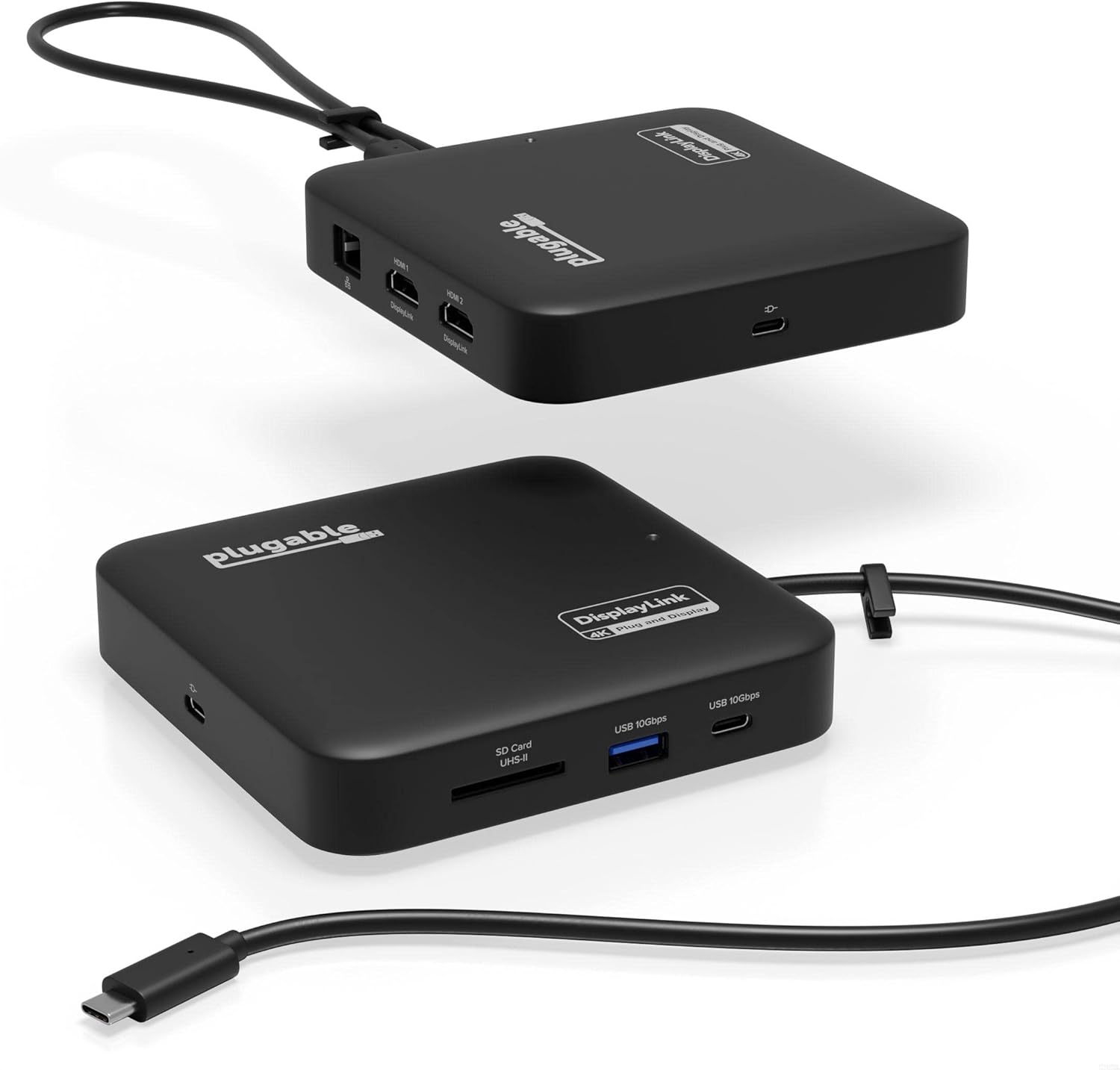 Plugable 7-in-1 USB-C Dock with Dual 4K HDMI Outputs and More