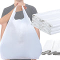 Kisston Jumbo Size Plastic T Shirt Bags with Handles - 400 Count