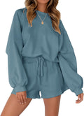 Women's Oversized Batwing Sleeve Lounge Set - 2-Piece Fall Sweat Suit