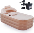 Inflatable Bathtub with Electric Pump - Portable Foldable Spa Tub