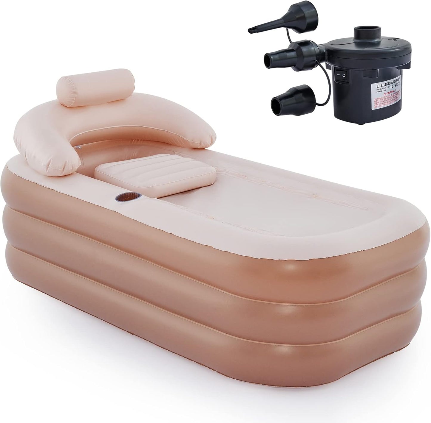 CO-Z Inflatable Bathtub with Electric Air Pump for Relaxation