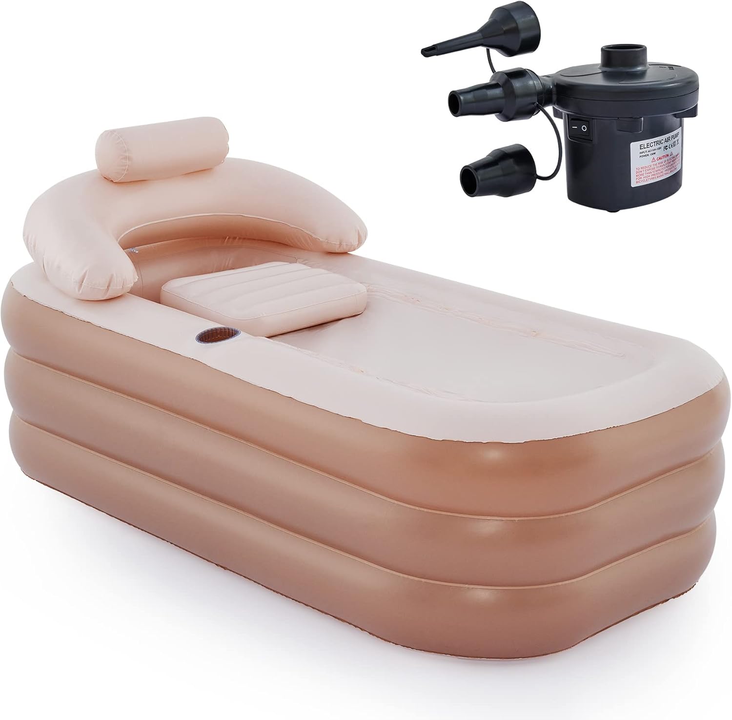 CO-Z Inflatable Bathtub with Electric Air Pump for Relaxation