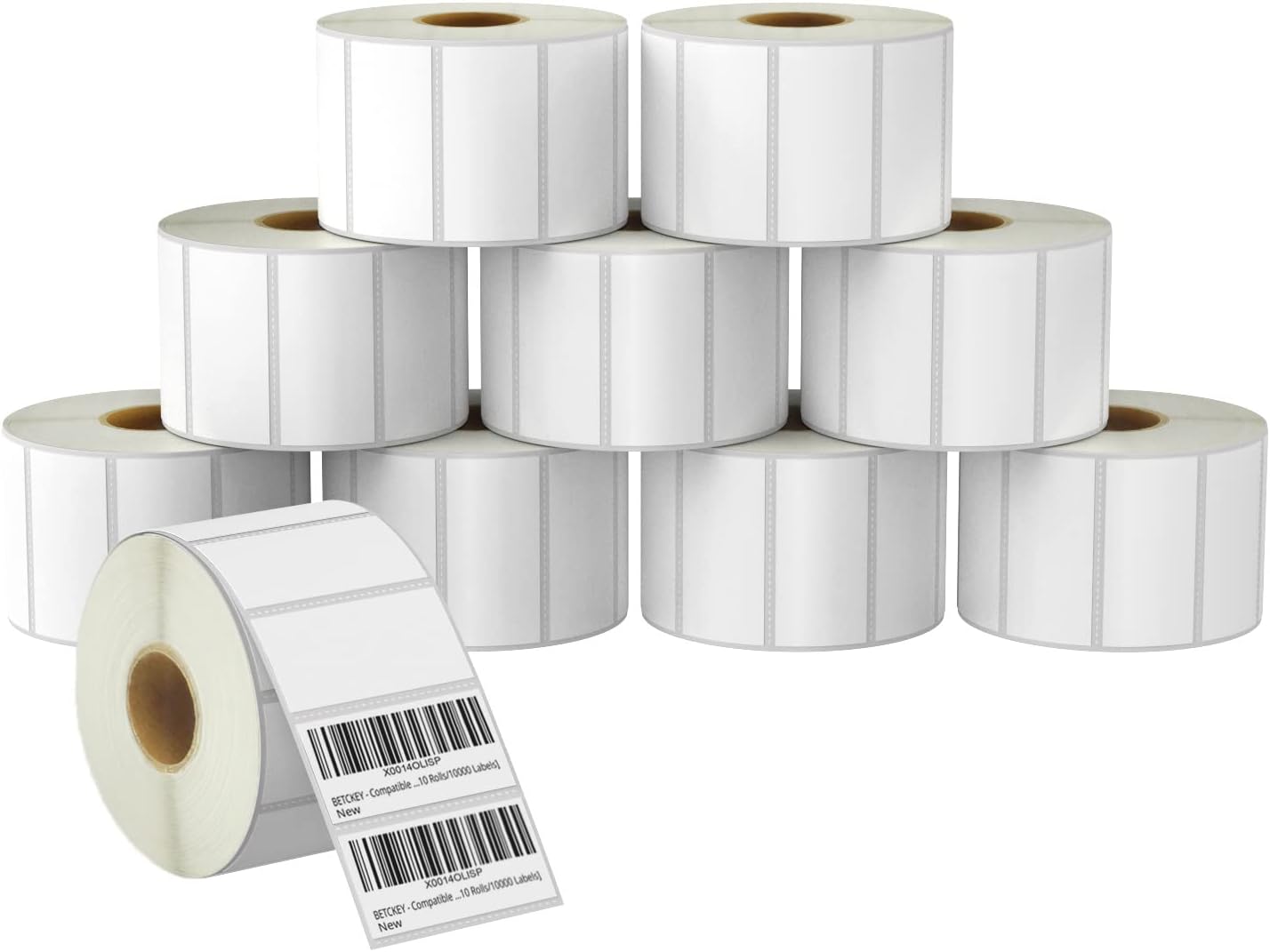 BETCKEY Premium File Folder Labels Compatible with Zebra/Rollo [10 Rolls]