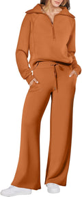 ANRABESS Women 2 Piece Outfits 2025 Fall Wide Leg Lounge (Style JYZ6)