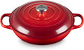 Le Creuset Enameled Cast Iron Signature Braiser, 3.5 qt. - Even Heat