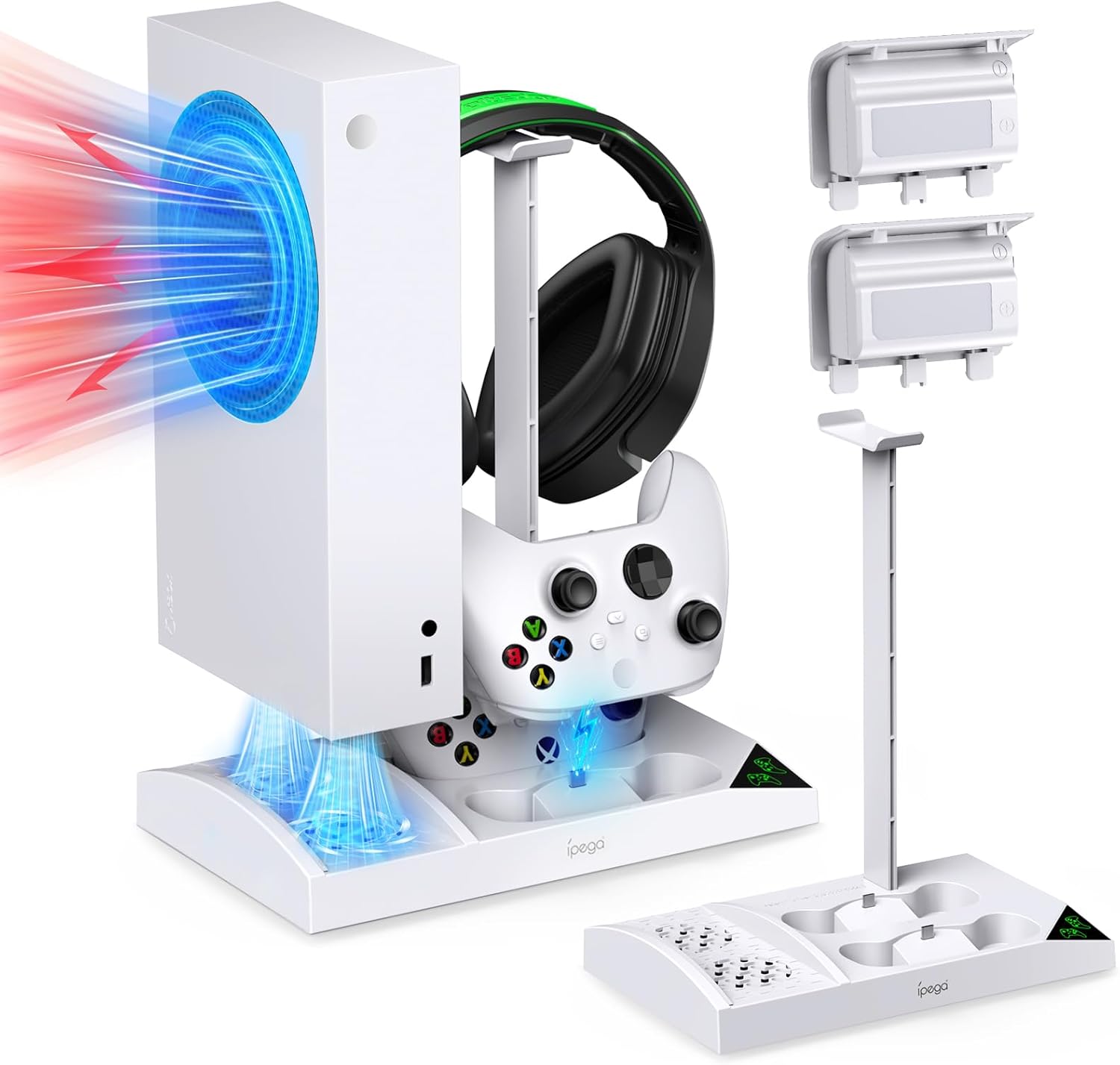 Charging Stand for Xbox Series S with Cooling Fan and Dock