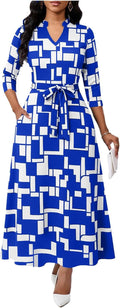 Maxi Dresses for Women Semi Formal Long Dress 3/4 Sleeve