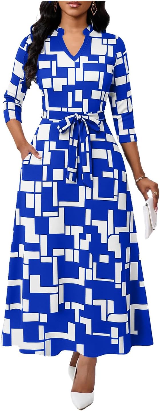 Maxi Dresses for Women Semi Formal Long Dress with Pockets