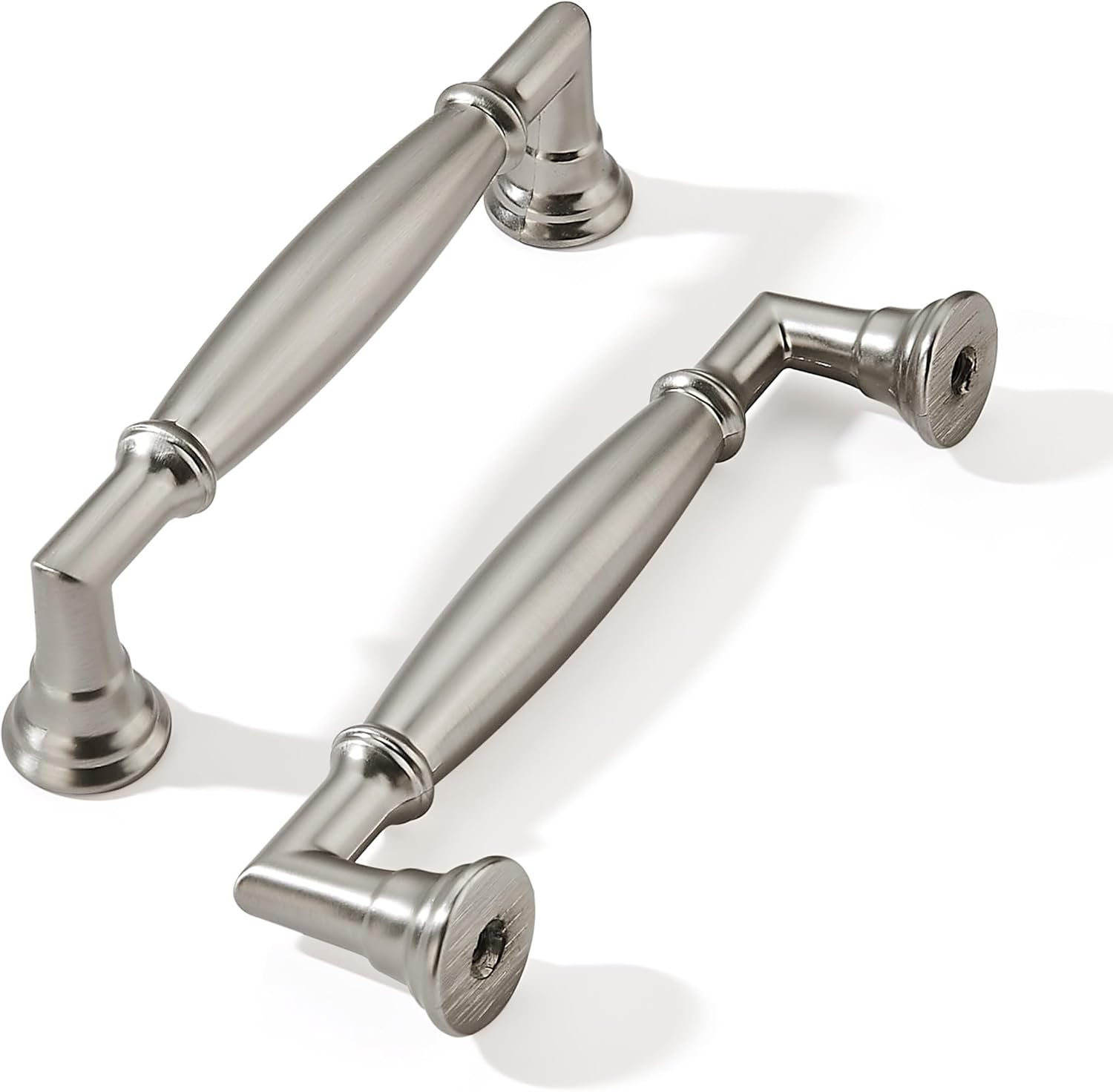 khtumeware 10 Pack 3-3/4 Inch Brushed Satin Nickel Cabinet Pulls