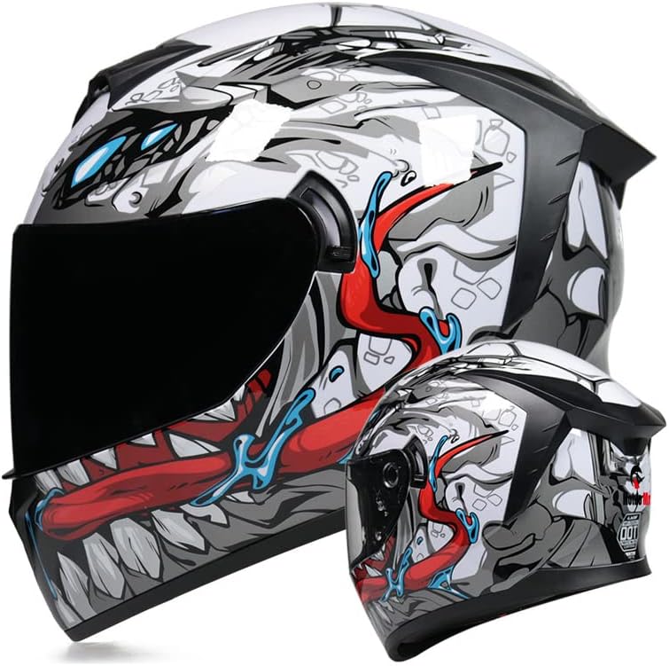Unisex-Adult Full Face Motorcycle Helmet for Safe Riding